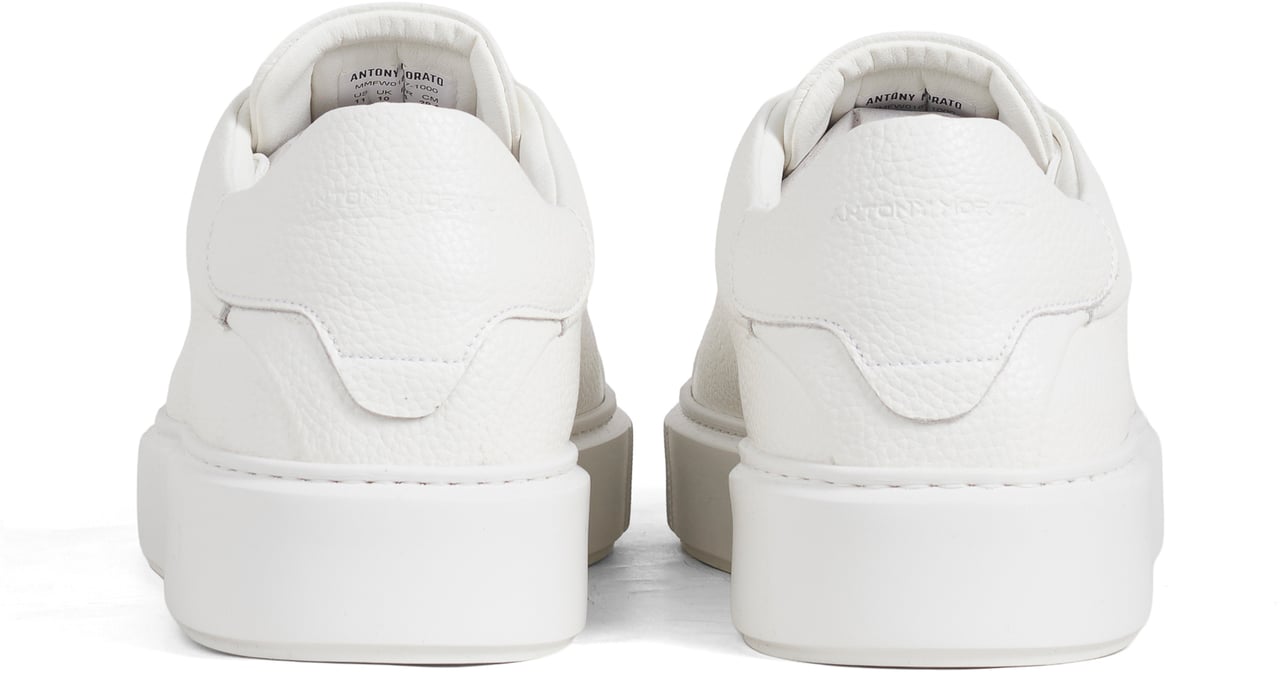 Antony Morato SNEAKER ARTEM IN TUMBLED COATED LEATHER.UNSEWN DETAILS ON UPPER.3D LOGO METAL PLATE.LIGHT EVA SOLE Wit