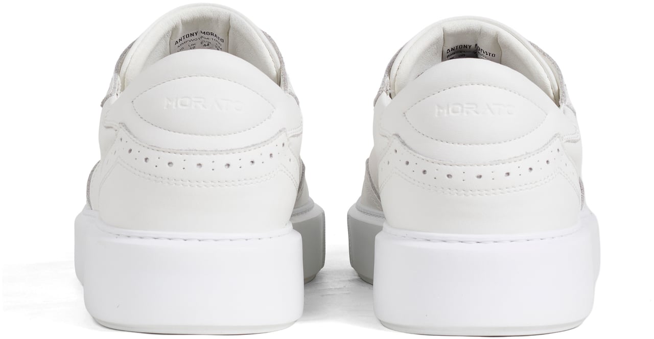 Antony Morato SNEAKER POWELL IN COATED LEATHER.BROGUE DETAILS.METAL LOOP DETACHABLE.LIGHT EVA SOLE Wit