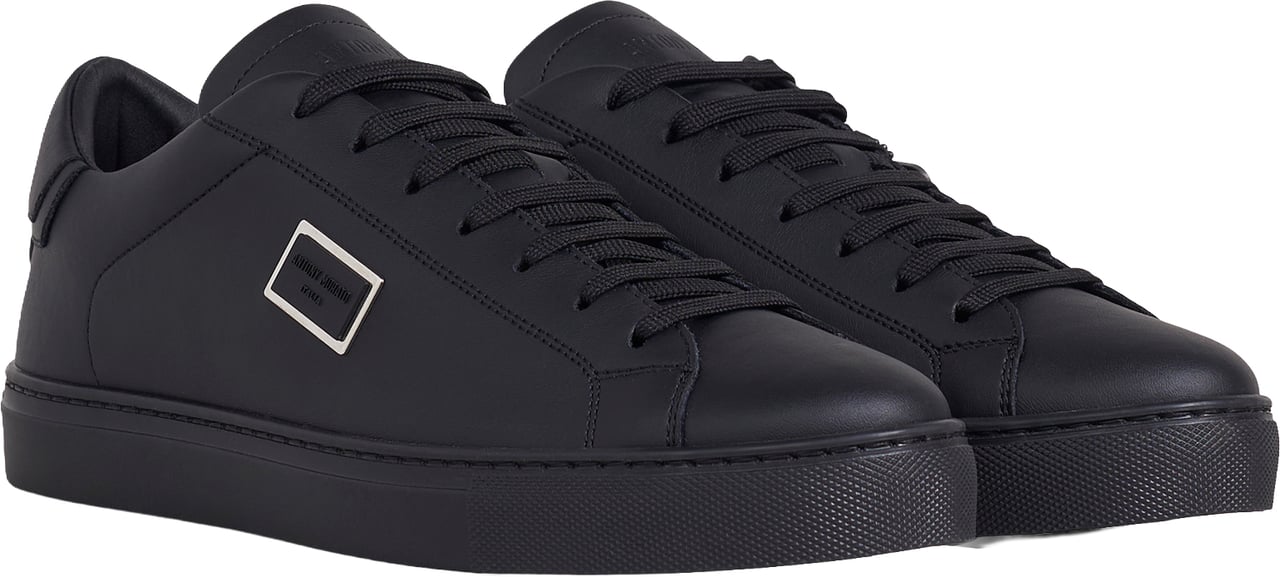 Antony Morato SNEAKER METAL IN CUOIO RIVESTITO Zwart