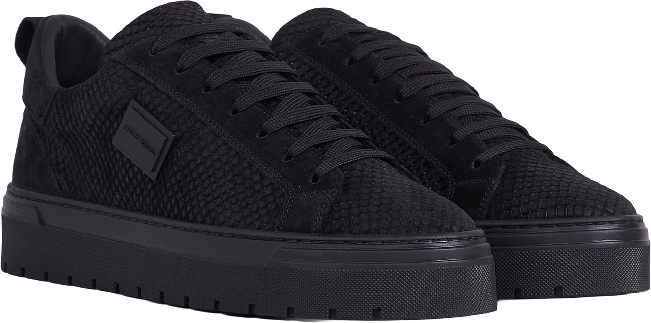 Antony Morato SNEAKER METAL BOLD ANIMAL IN CAMOSCIO Zwart