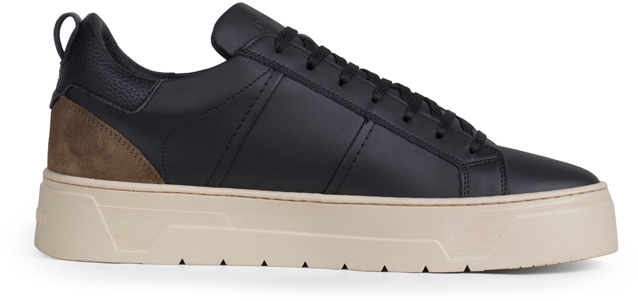 Antony Morato SNEAKER METAL MOOSE IN CUOIO RIVESTITO E CAMOSCIO Zwart