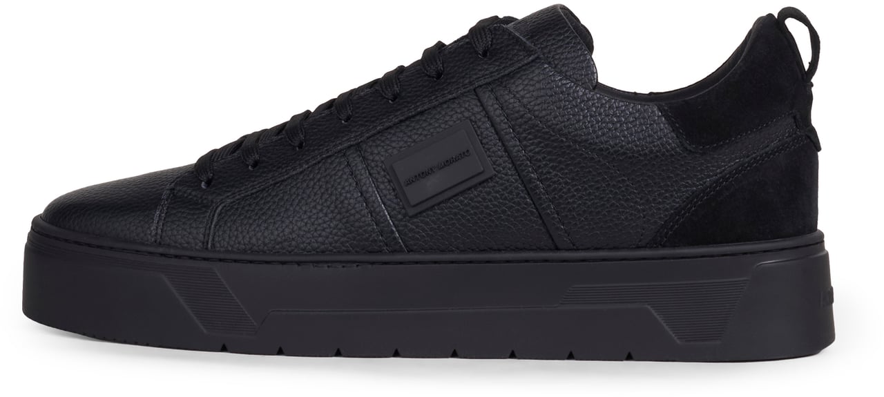Antony Morato SNEAKER METAL MOOSE IN CUOIO RIVESTITO Zwart