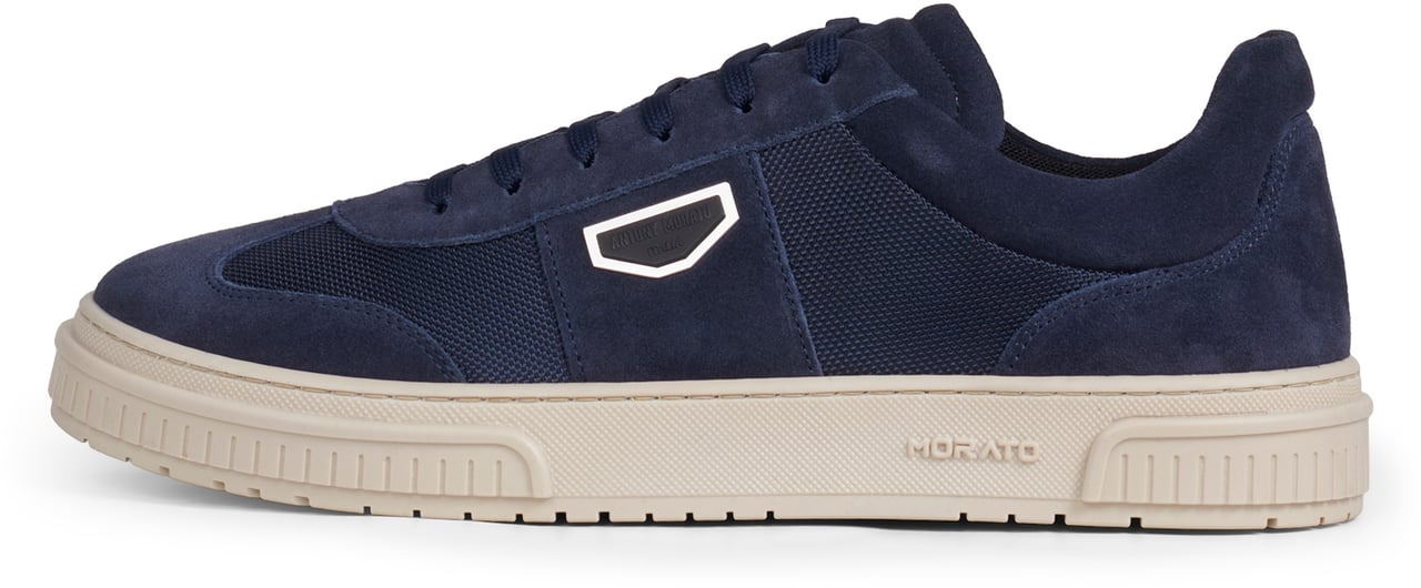 Antony Morato SNEAKER METAL CRUISER MIX IN BOMBER E CAMOSCIO Blauw