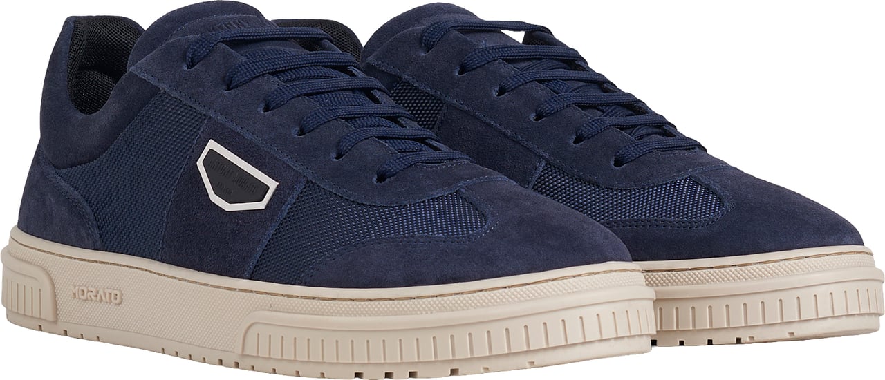 Antony Morato SNEAKER METAL CRUISER MIX IN BOMBER E CAMOSCIO Blauw