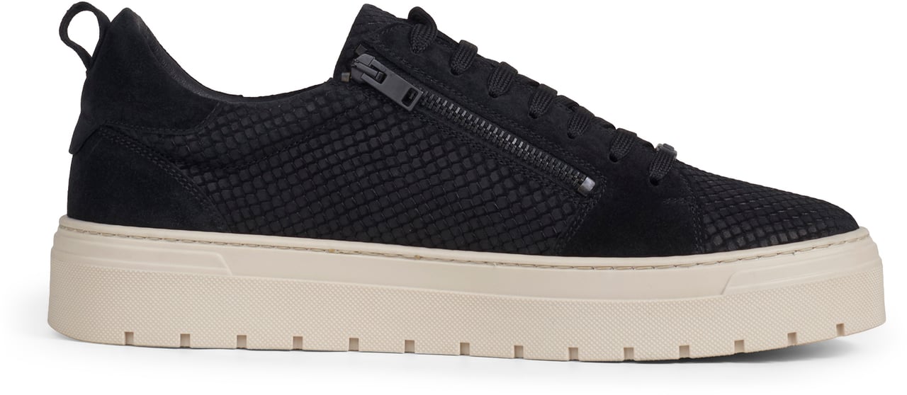 Antony Morato SNEAKER ZIPPER ANIMAL SUEDE IN CAMOSCIO Zwart