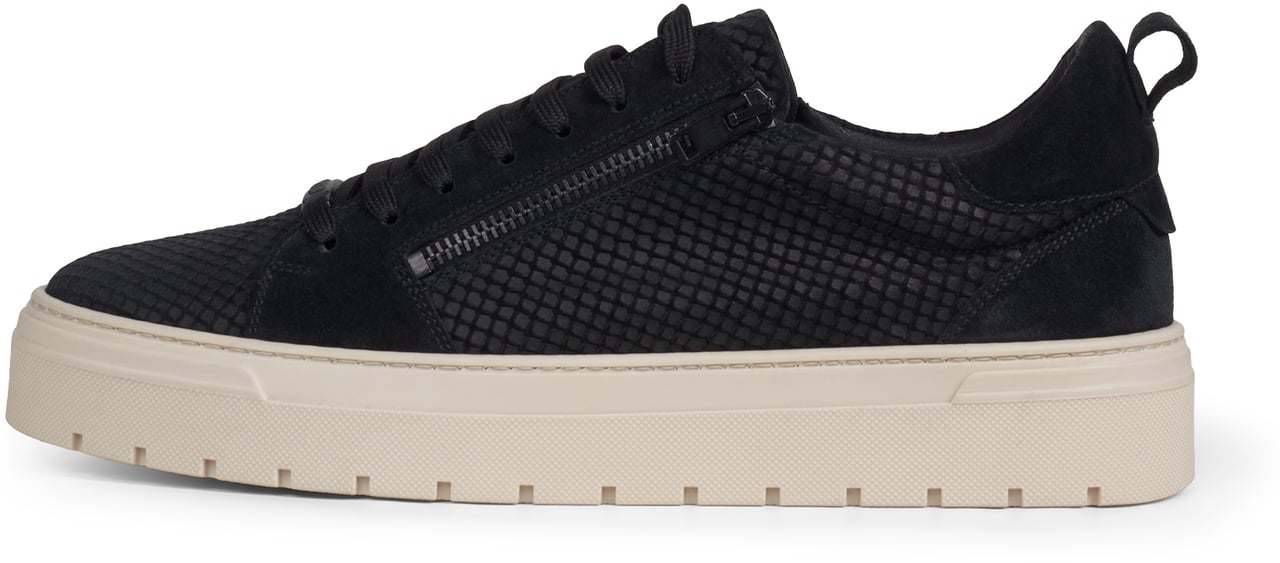 Antony Morato SNEAKER ZIPPER ANIMAL SUEDE IN CAMOSCIO Zwart