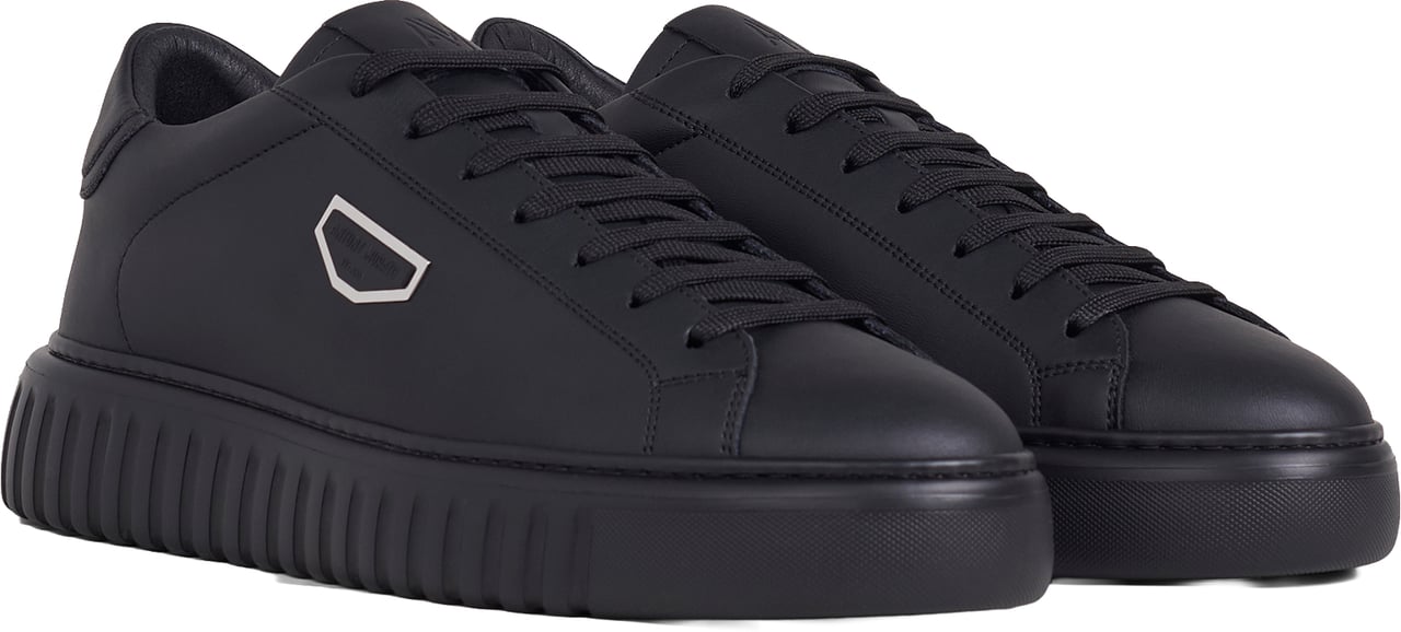 Antony Morato SNEAKER METAL ARIES IN CUOIO RIVESTITO Zwart