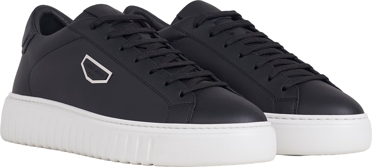 Antony Morato SNEAKER METAL ARIES IN CUOIO RIVESTITO Zwart