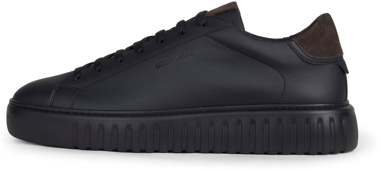 Antony Morato SNEAKER ARIES IN CUOIO RIVESTITO Zwart