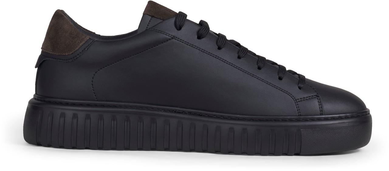 Antony Morato SNEAKER ARIES IN CUOIO RIVESTITO Zwart