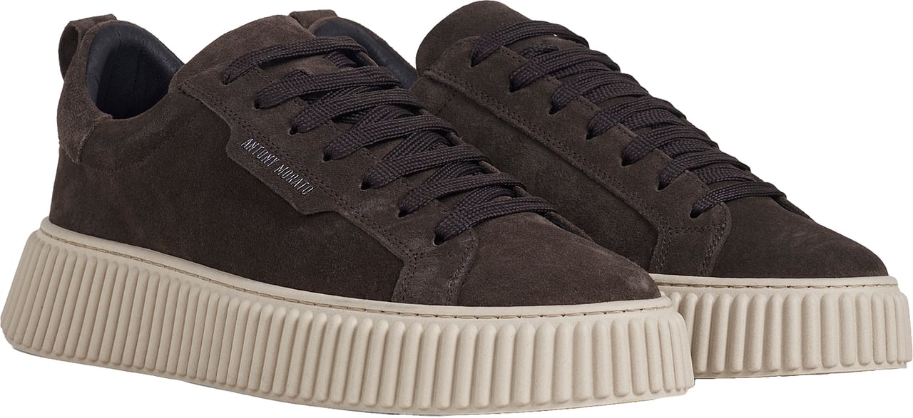 Antony Morato SNEAKER HOPPER SUEDE IN CAMOSCIO Bruin