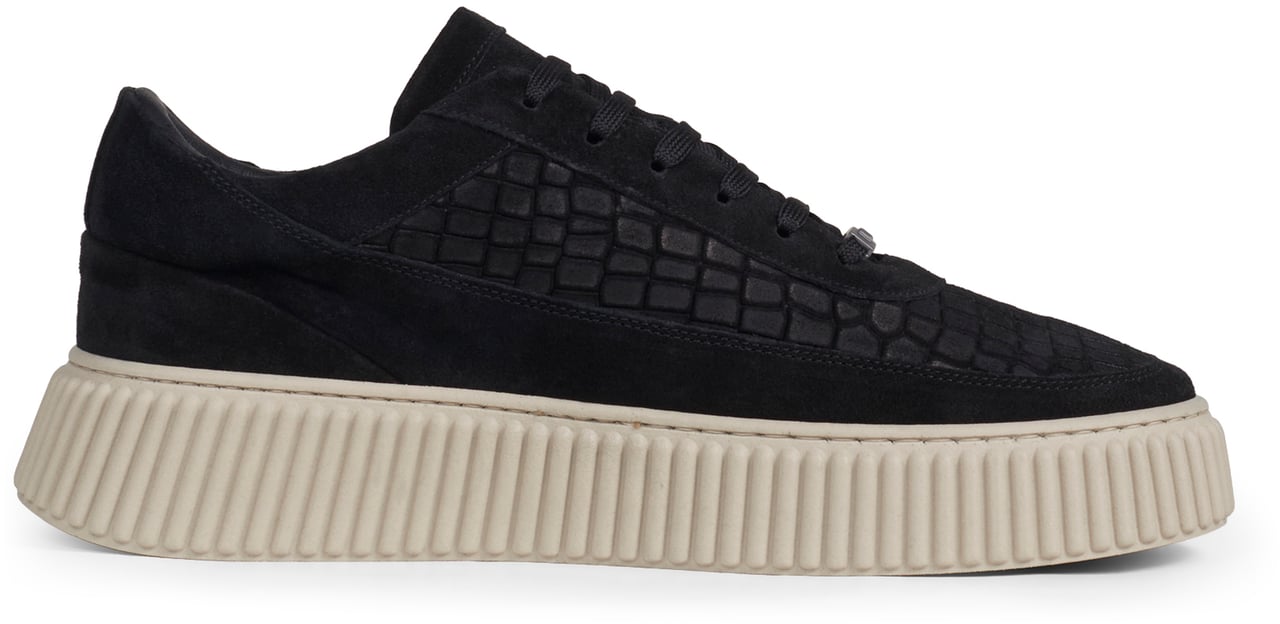 Antony Morato SNEAKER PIPER ANIMAL CAMOSCIO Zwart