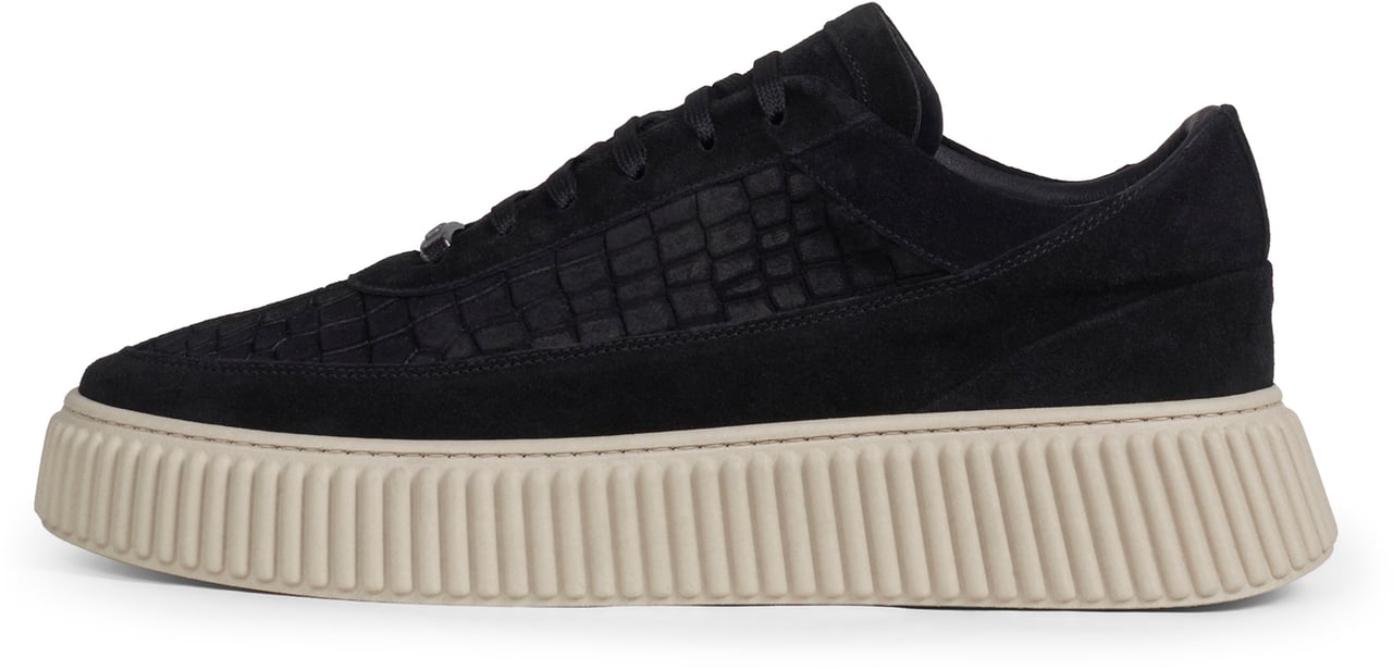 Antony Morato SNEAKER PIPER ANIMAL CAMOSCIO Zwart