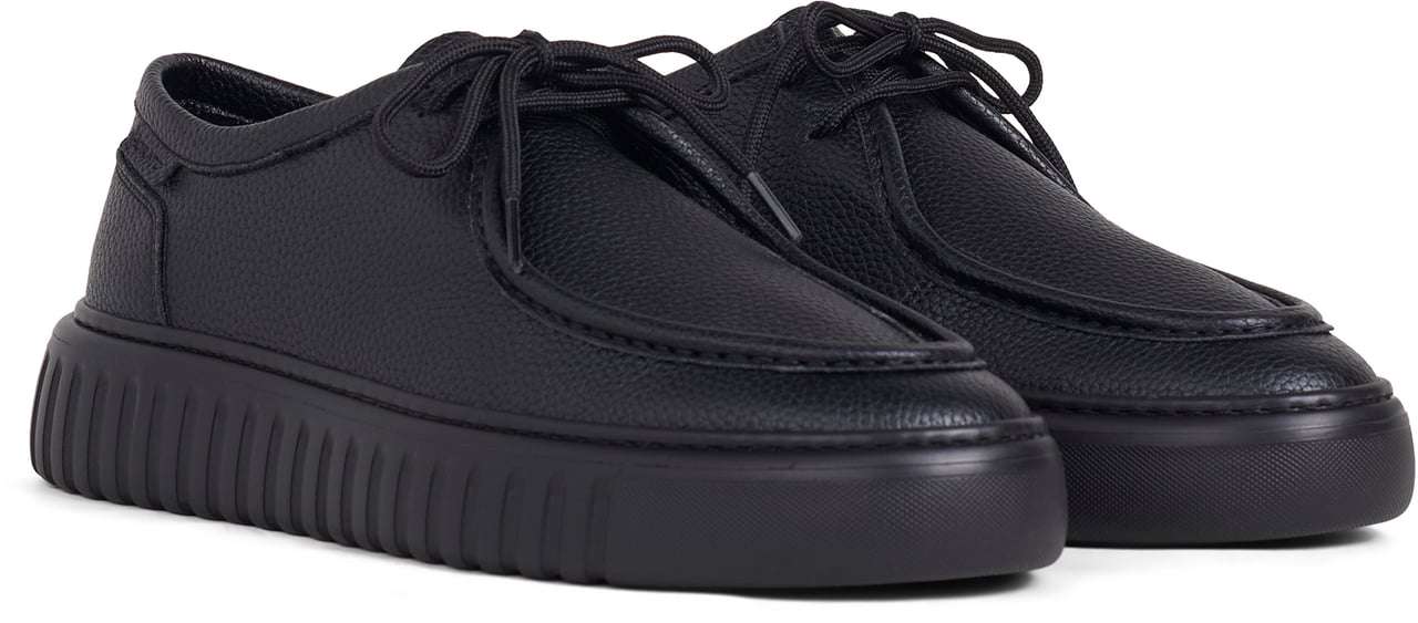 Antony Morato MOCASSINO ALLACCIATO AUSTIN IN CUOIO RIVESTITO Zwart