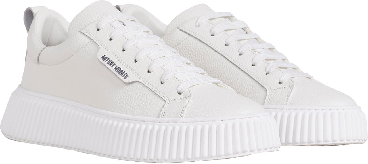 Antony Morato SNEAKER HOPPER IN CUOIO RIVESTITO Wit