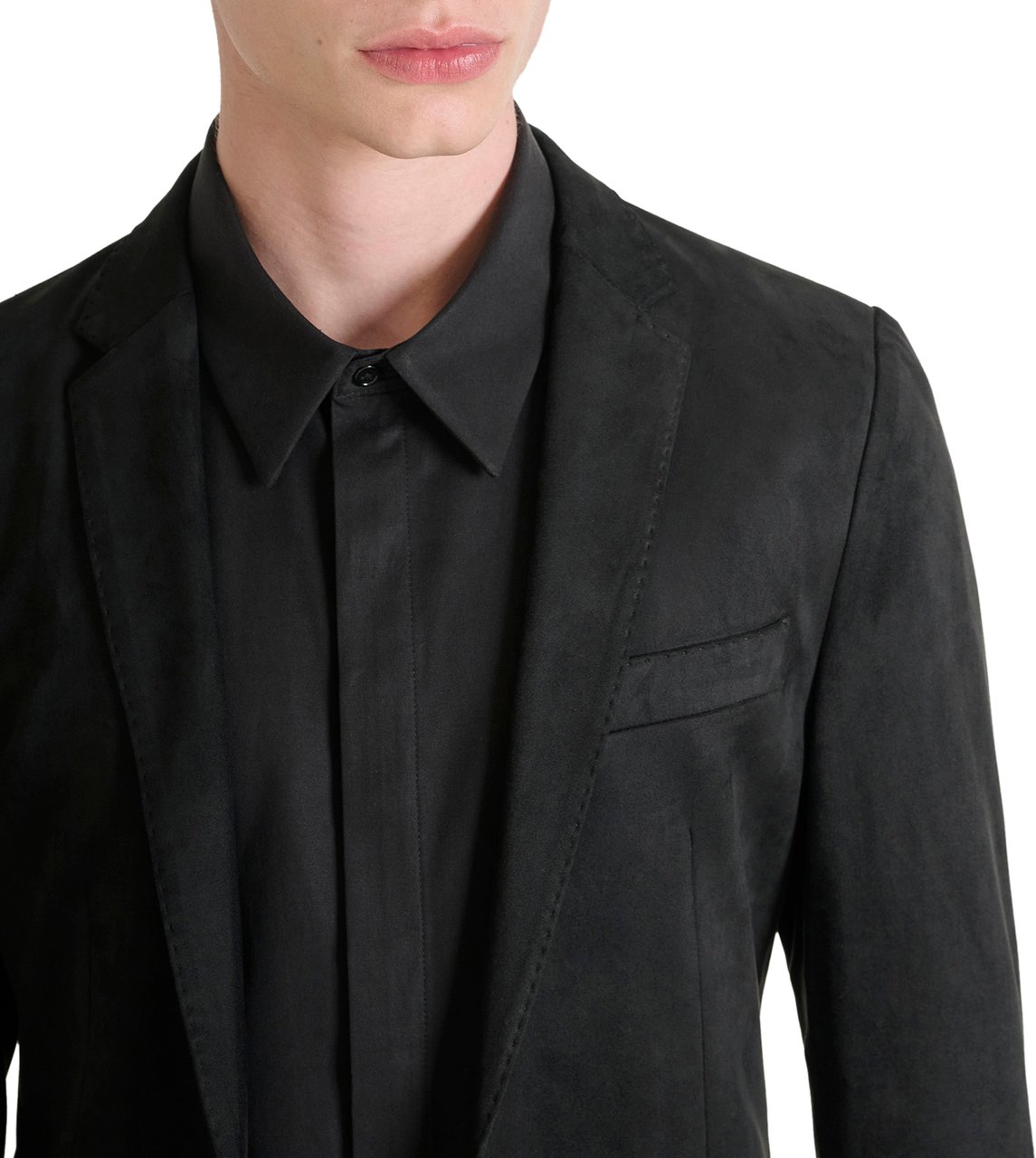 Antony Morato JACKET AMIRA SLIM FIT IN IN KNIT STRETCH FABRIC SUEDE ASPECT Zwart