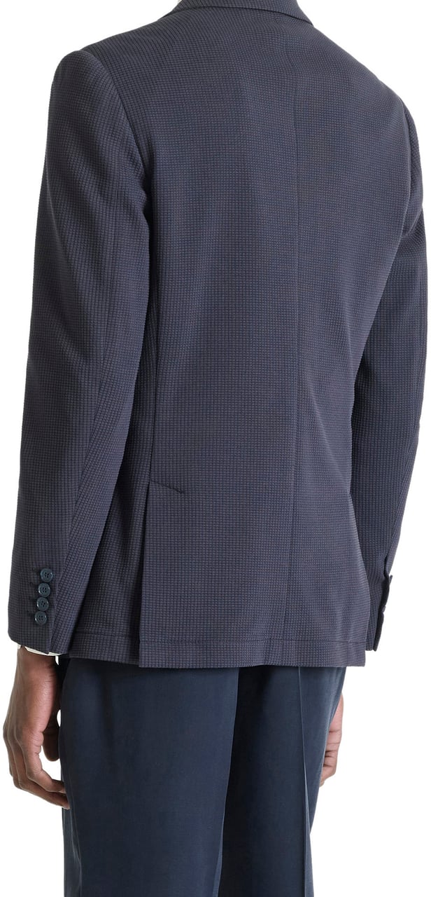 Antony Morato JACKET RAYA REGULAR FIT IN DOBBY Blauw