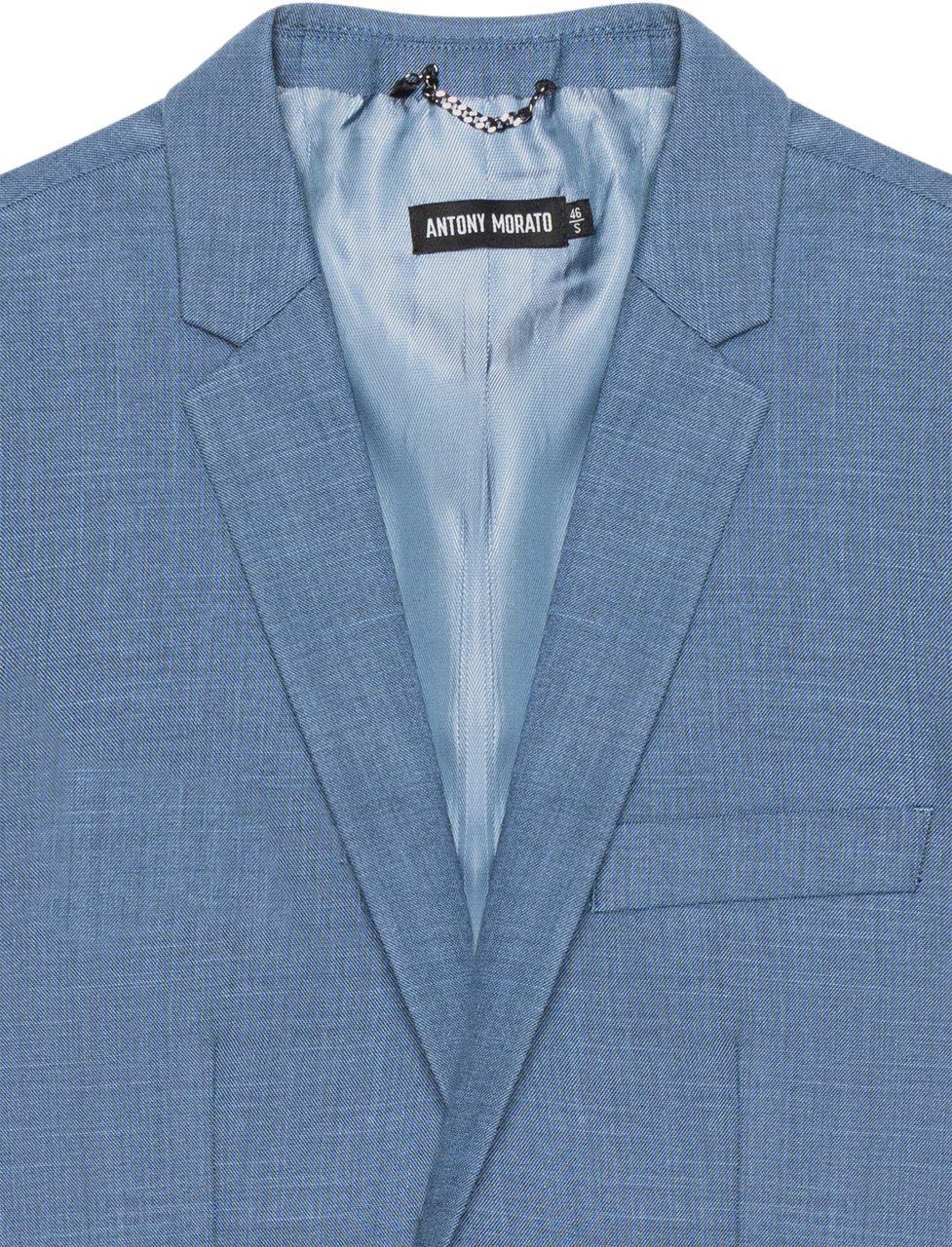 Antony Morato SLIM FIT BONNIE JACKET WITH FLAME EFFECT Blauw