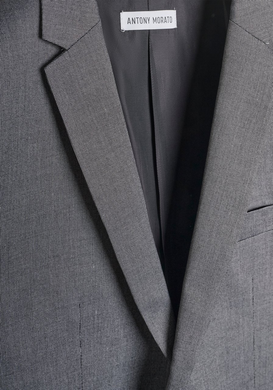 Antony Morato JACKET BONNIE  SLIM FIT MICRO PATTERN Grijs