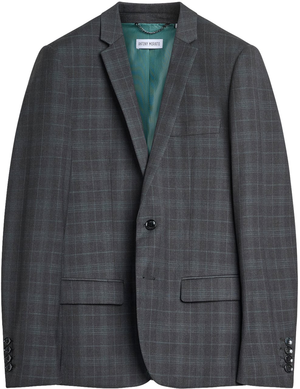 Antony Morato JACKET BONNIE  SLIM FIT  CHECK PATTERN Grijs