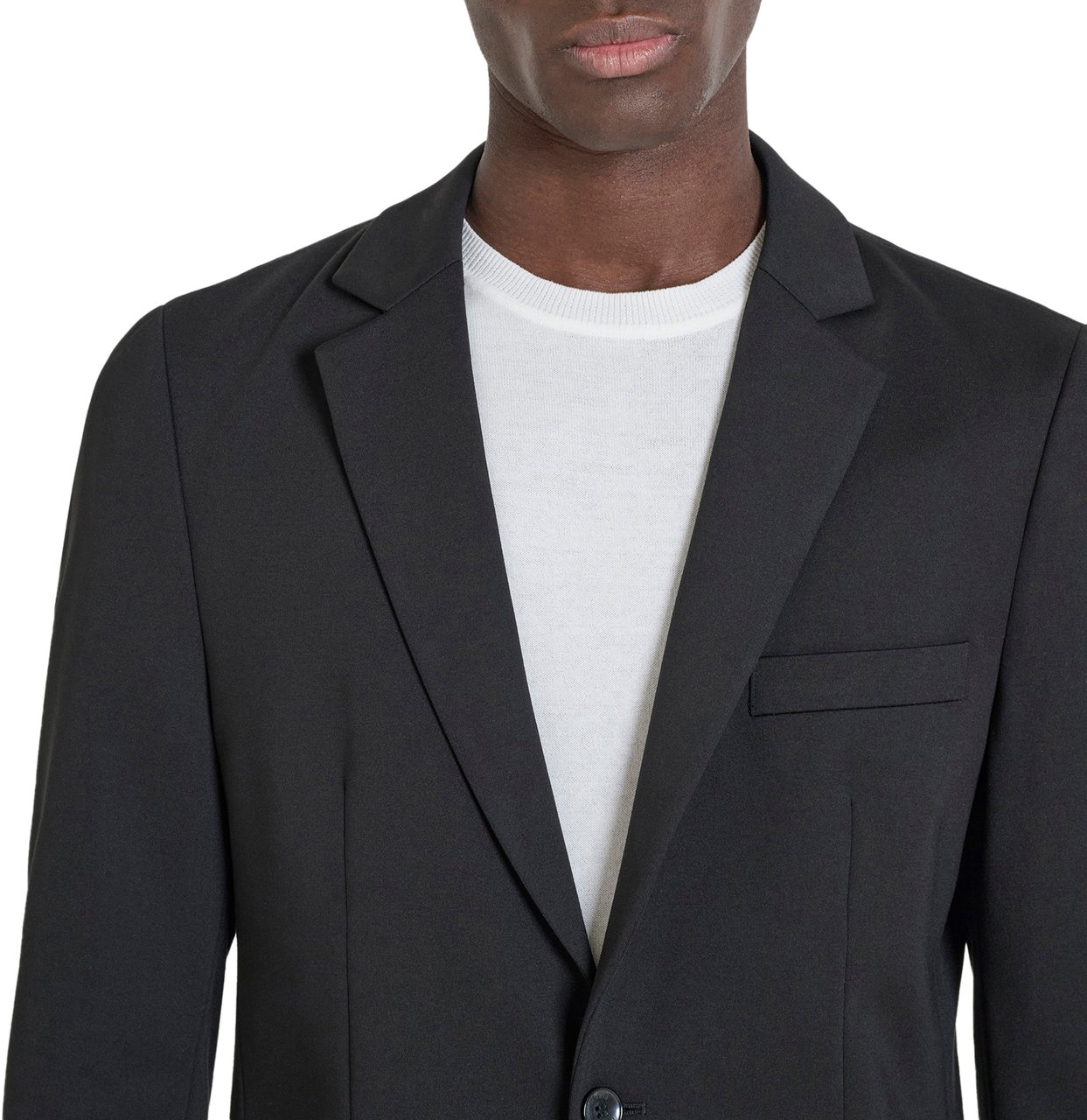 Antony Morato JACKET ASHE SUPER SLIM FIT IN STRETCH  VISCOSE BLEND FABRIC Zwart