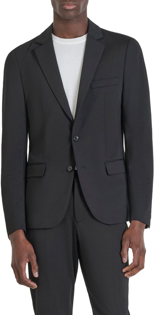 Antony Morato JACKET ASHE SUPER SLIM FIT IN STRETCH  VISCOSE BLEND FABRIC Zwart