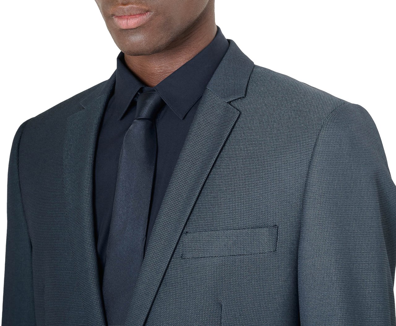 Antony Morato JACKET BONNIE  SLIM FIT MICRO PATTERN Blauw