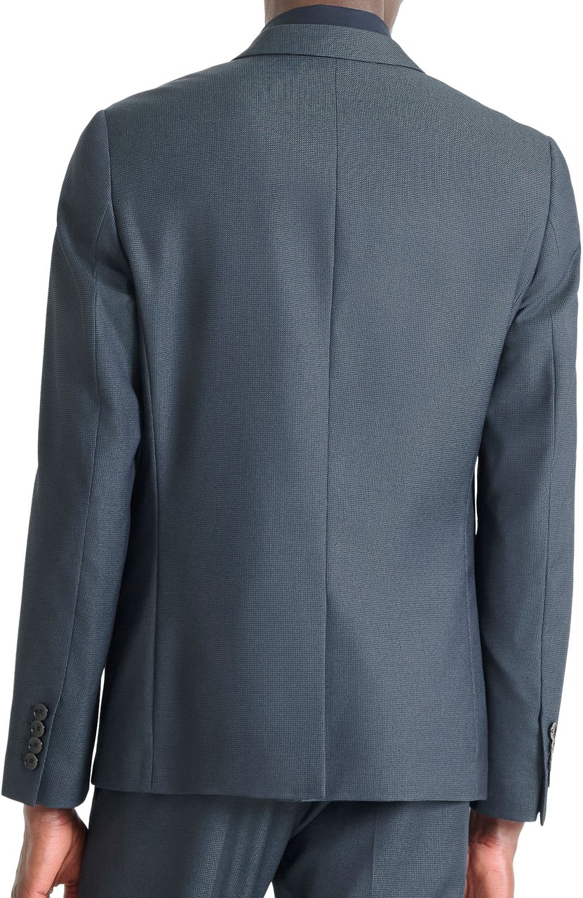 Antony Morato JACKET BONNIE  SLIM FIT MICRO PATTERN Blauw