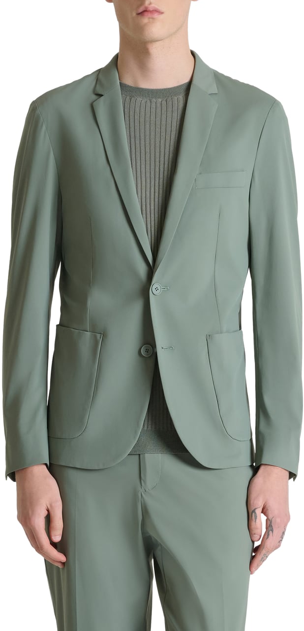 Antony Morato JACKET SLIM RAD IN BI-STRETCH FABRIC TECHNO HANDFEEL Groen