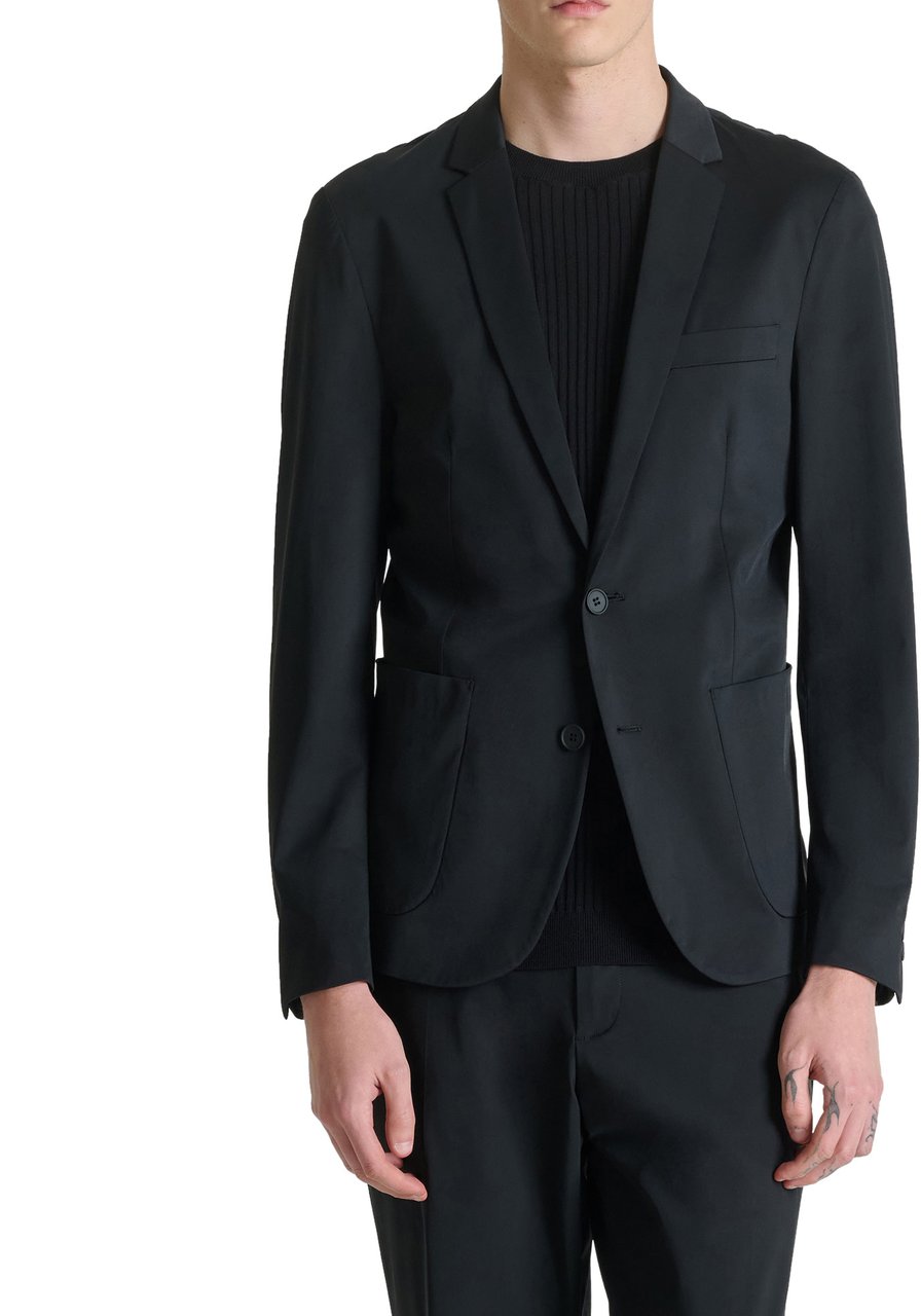 Antony Morato JACKET SLIM RAD IN BI-STRETCH FABRIC TECHNO HANDFEEL Zwart