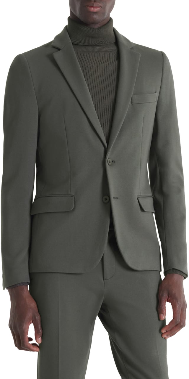 Antony Morato JACKET ASHE SUPER SLIM FIT IN  TWILL Groen