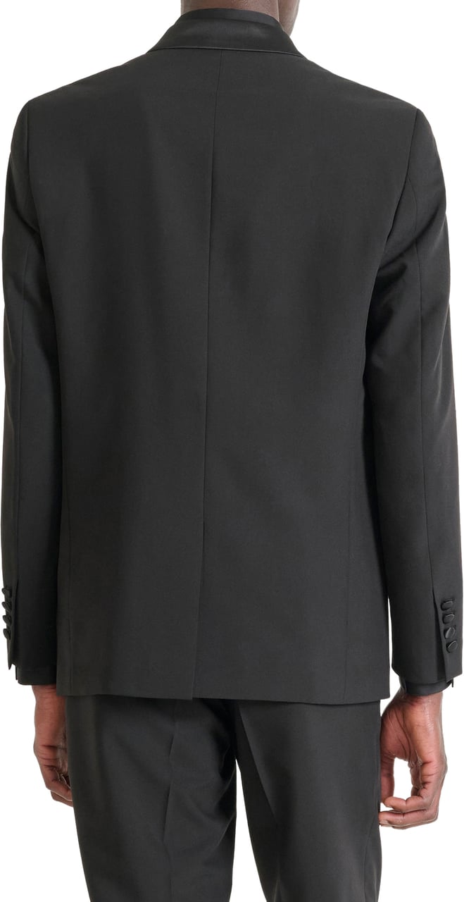 Antony Morato JACKET ROGER REGULAR  FIT WITH SATIN AS CONTRAST Zwart