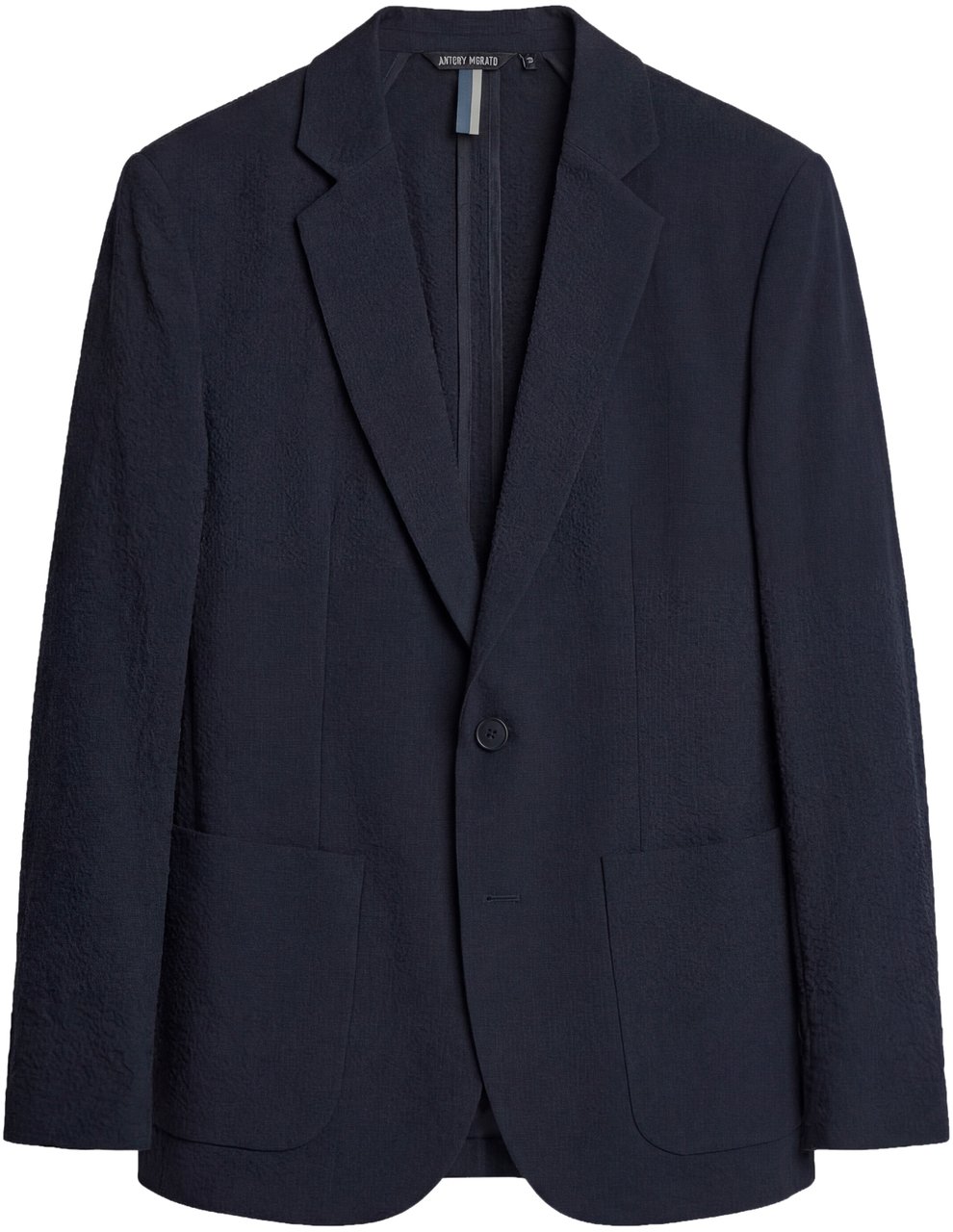 Antony Morato JACKET JULIE SLIM FIT IN SEERSUCKER FABRIC WITHOUT SHOULDERS PADDING Blauw