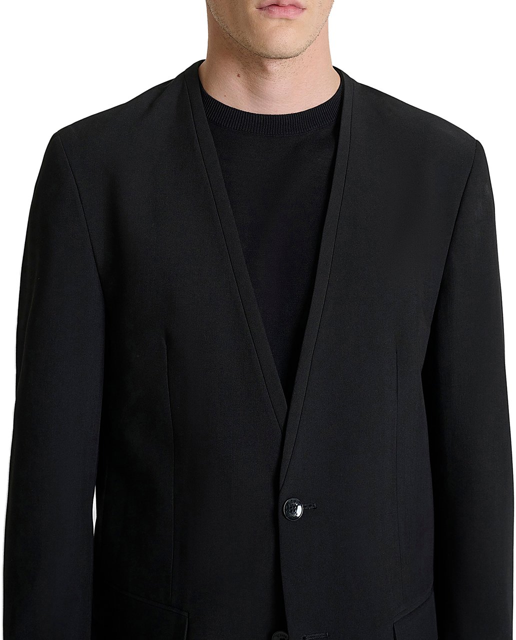 Antony Morato COLLARLESS JACKET REGULAR ELLIE Zwart