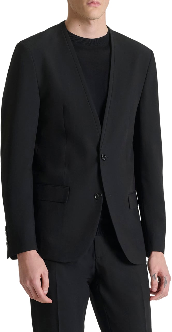 Antony Morato COLLARLESS JACKET REGULAR ELLIE Zwart