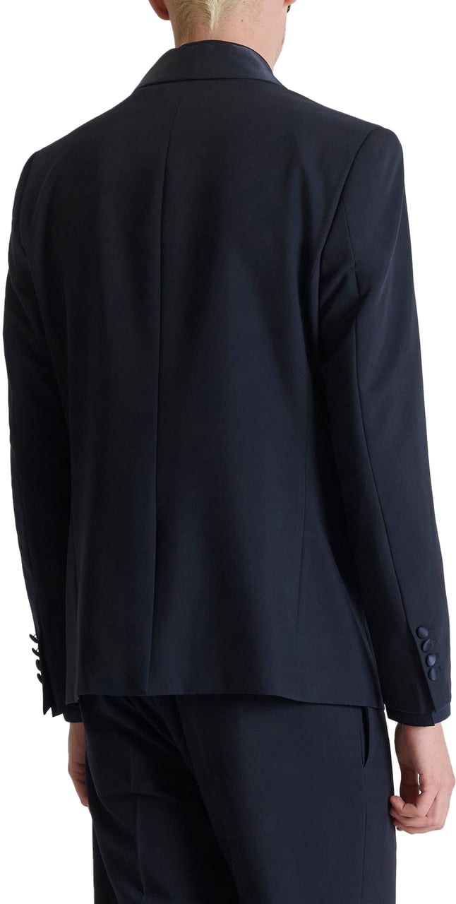 Antony Morato JACKET ROXANNE REGULAR FIT IN STRECTH  WITH SATIN AS CONTRAST Blauw