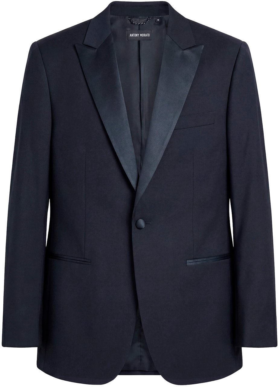 Antony Morato JACKET ROXANNE REGULAR FIT IN STRECTH  WITH SATIN AS CONTRAST Blauw