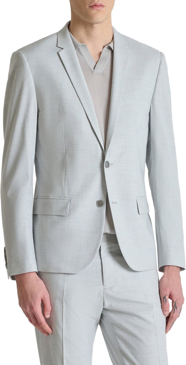 Antony Morato JACKET BONNIE SLIM FIT MICRO PATTERN Grijs