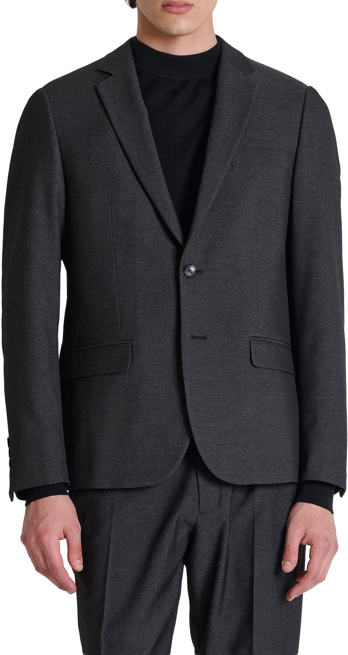 Antony Morato JACKET LUIS REGULAR FIT IN  VISCOSE BLEND FABRIC Zwart
