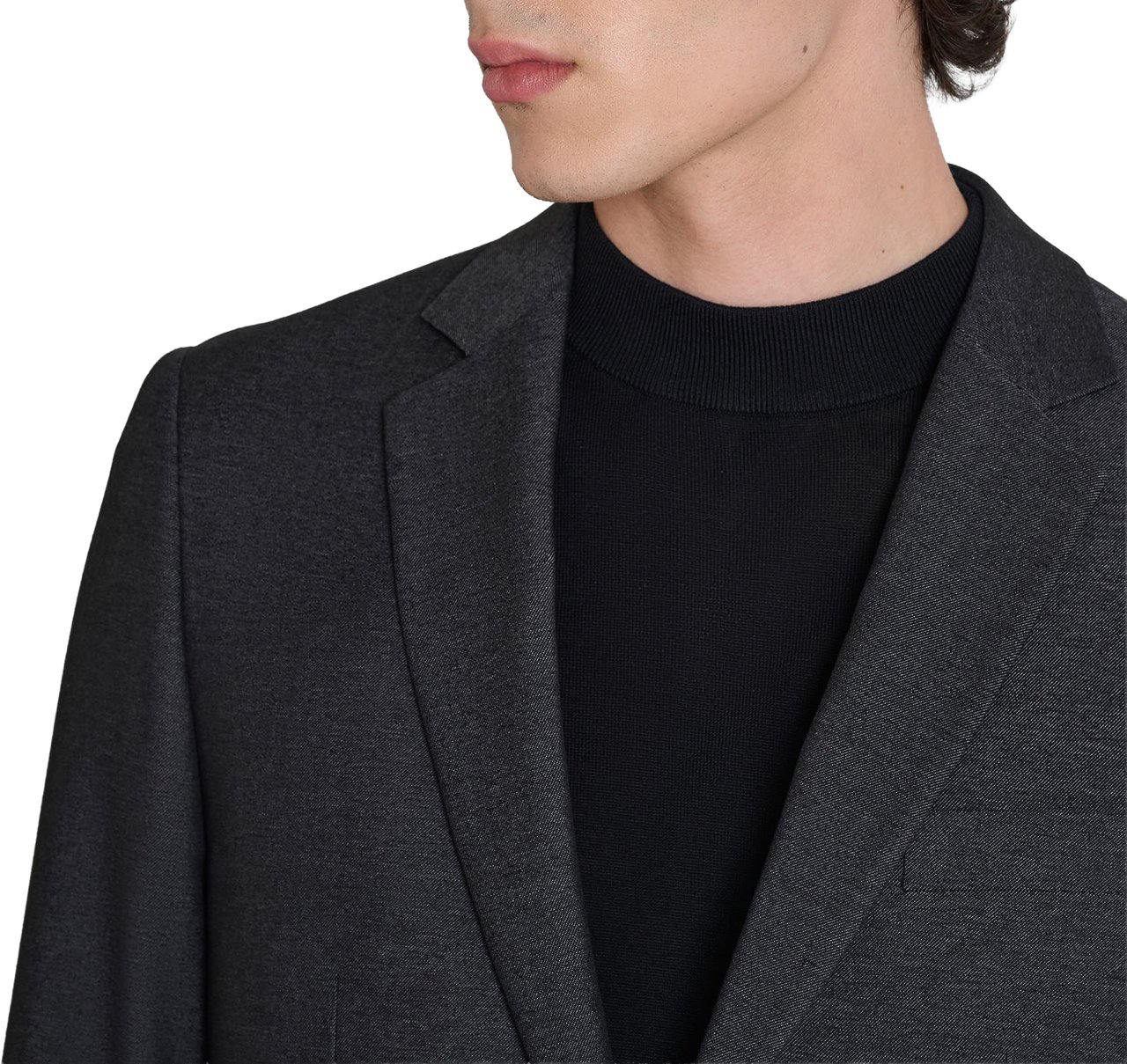 Antony Morato JACKET LUIS REGULAR FIT IN  VISCOSE BLEND FABRIC Zwart