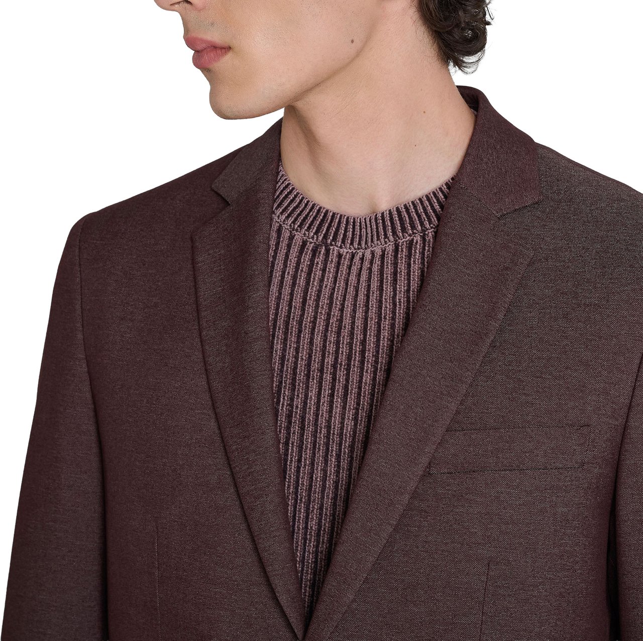 Antony Morato JACKET EVAN RELAXED FIT IN VISCOSE BLEND FABRIC Rood
