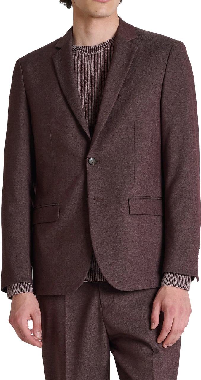 Antony Morato JACKET EVAN RELAXED FIT IN VISCOSE BLEND FABRIC Rood