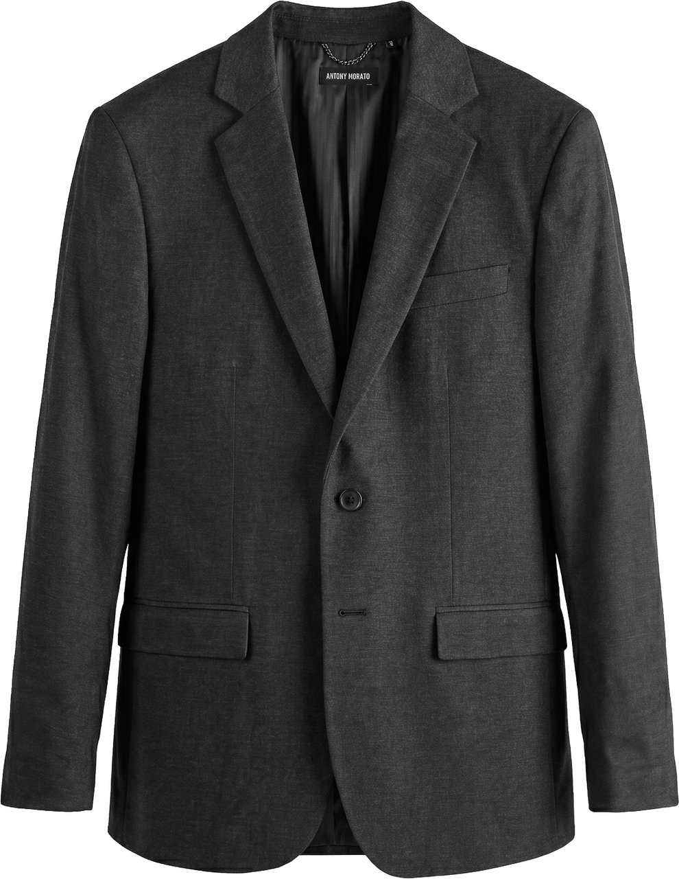 Antony Morato JACKET EVAN RELAXED FIT IN VISCOSE BLEND FABRIC Zwart