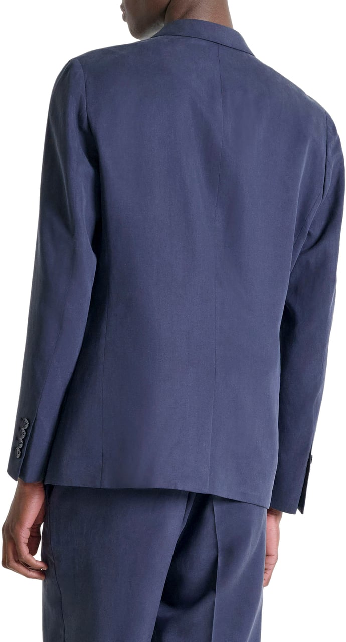 Antony Morato JACKET EVAN  RELAXED FIT  IN TWIL TENCEL LINEN Blauw