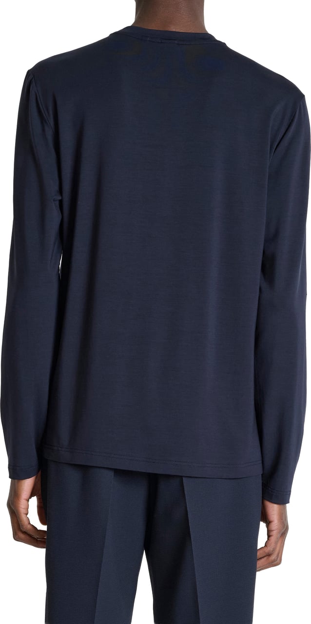 Antony Morato T-SHIRT SLIM FIT IN LYOCELL BLEND  FABRIC WITH PRINT ON HEART Blauw