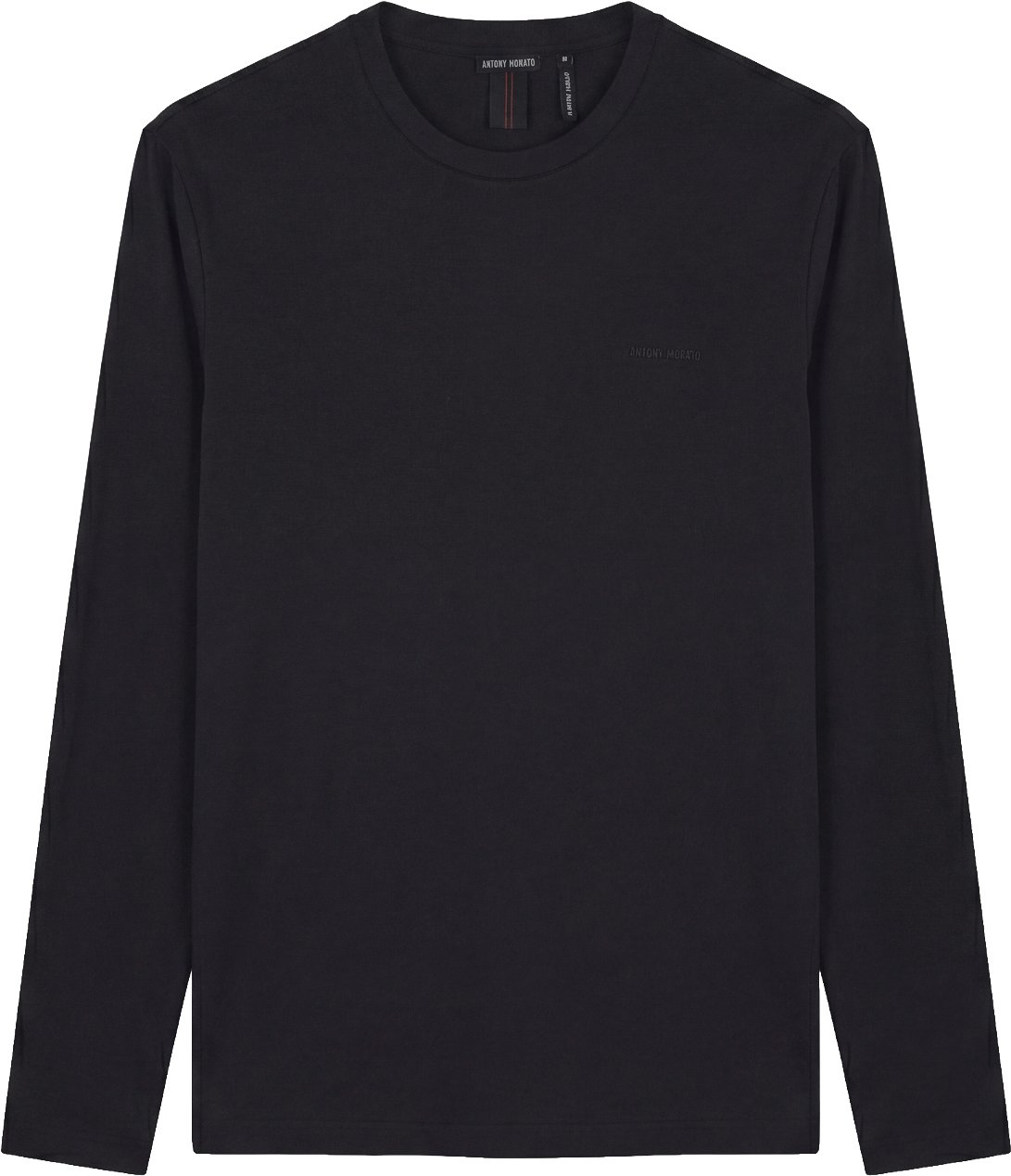 Antony Morato T-SHIRT SLIM FIT IN LYOCELL BLEND  FABRIC WITH PRINT ON HEART Zwart