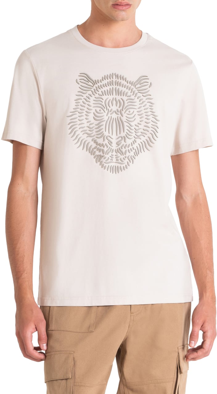 Antony Morato T-SHIRT REGULAR FIT IN JERSEY COTTON FABRIC Beige