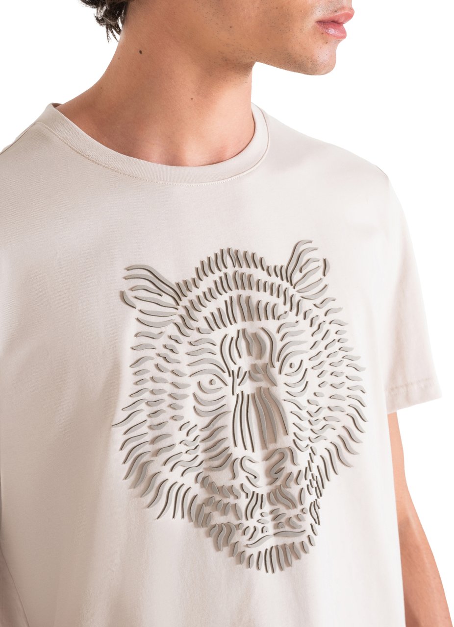 Antony Morato T-SHIRT REGULAR FIT IN JERSEY COTTON FABRIC Beige