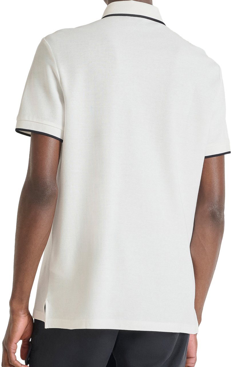 Antony Morato POLO REGULAR FIT IN MERCERIZED PIQUET COTTON FABRIC WITH FLOCK PRINT Beige