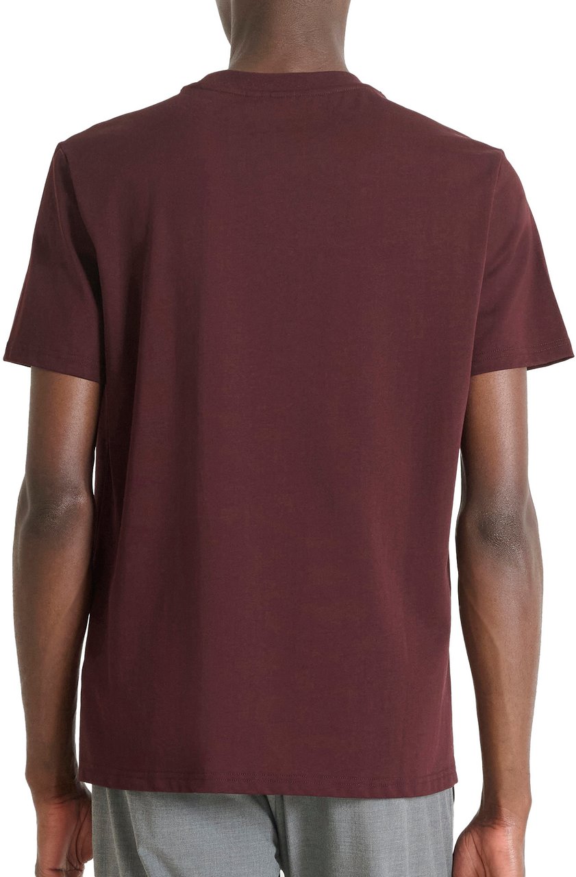 Antony Morato T-SHIRT REGULAR FIT IN JERSEY COTTON FABRIC WITH SPONGE LOGO PRINT Rood